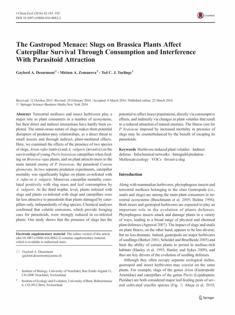 Journal of Chemical Ecology